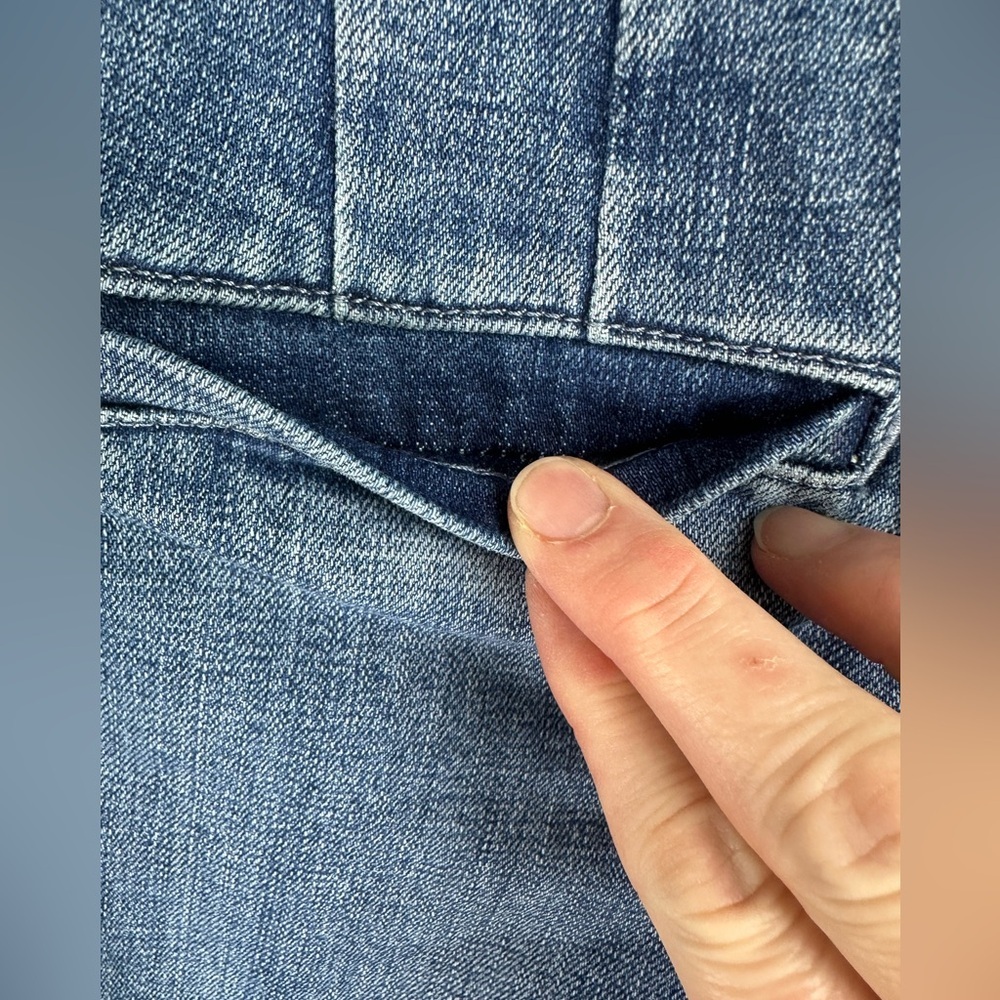 Talbots Blue Ankle Cropped Sailor Jeans Size 10 - Picture 6 of 9